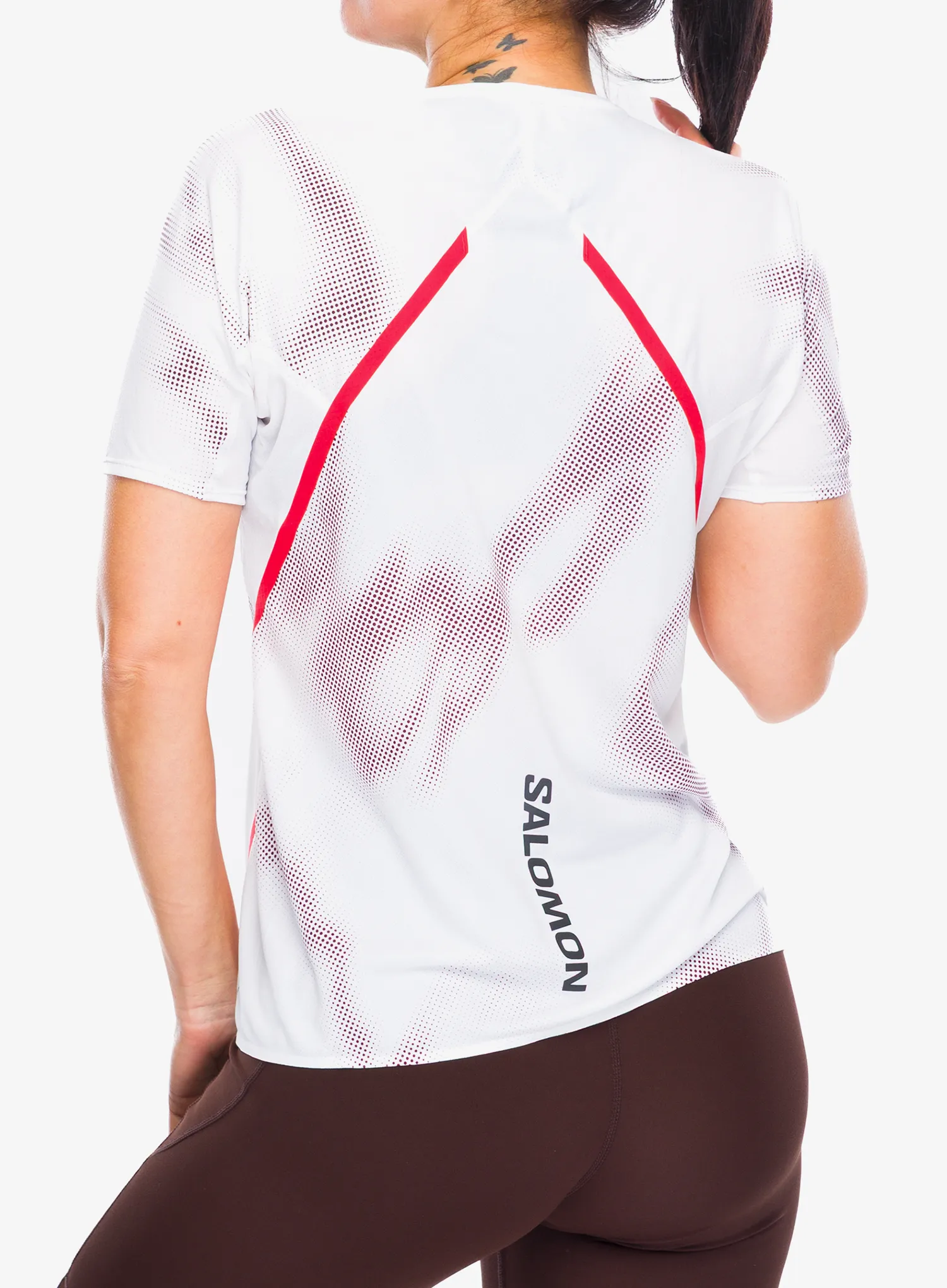 Дамска тениска за бягане Salomon S/Lab Speed Tee - white/andorra