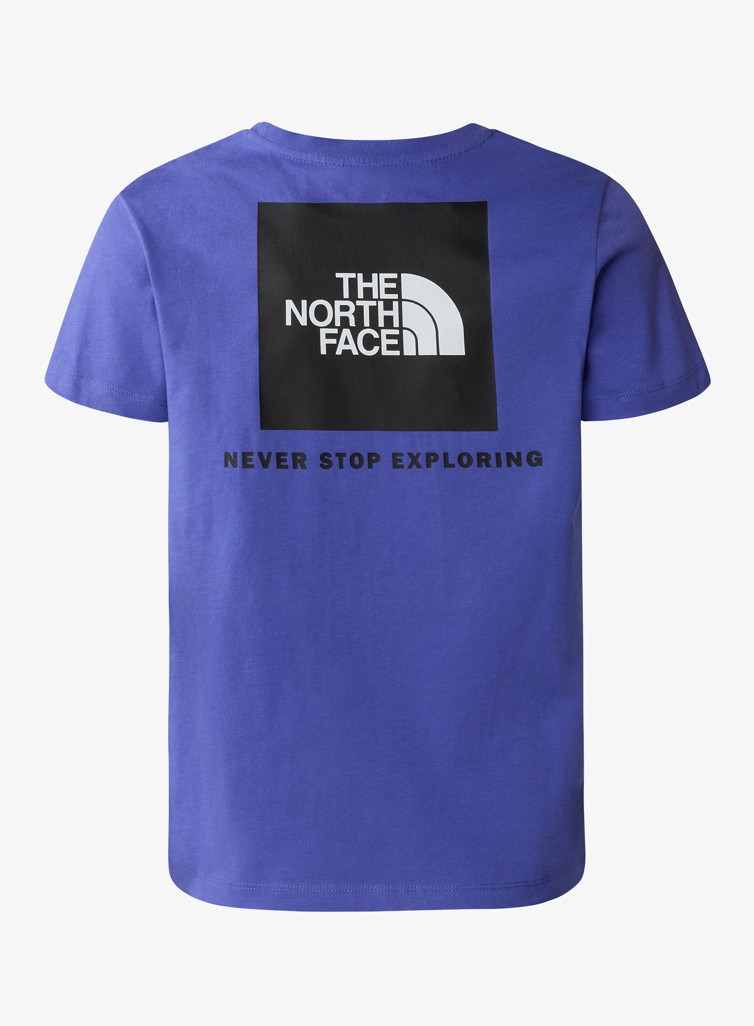 Тениска за момче The North Face S/S Redbox Tee Back Box Graphic - dopamine blue