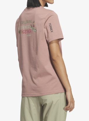 Дамска тениска adidas TERREX Multi Graphic T-Shirt - warm clay
