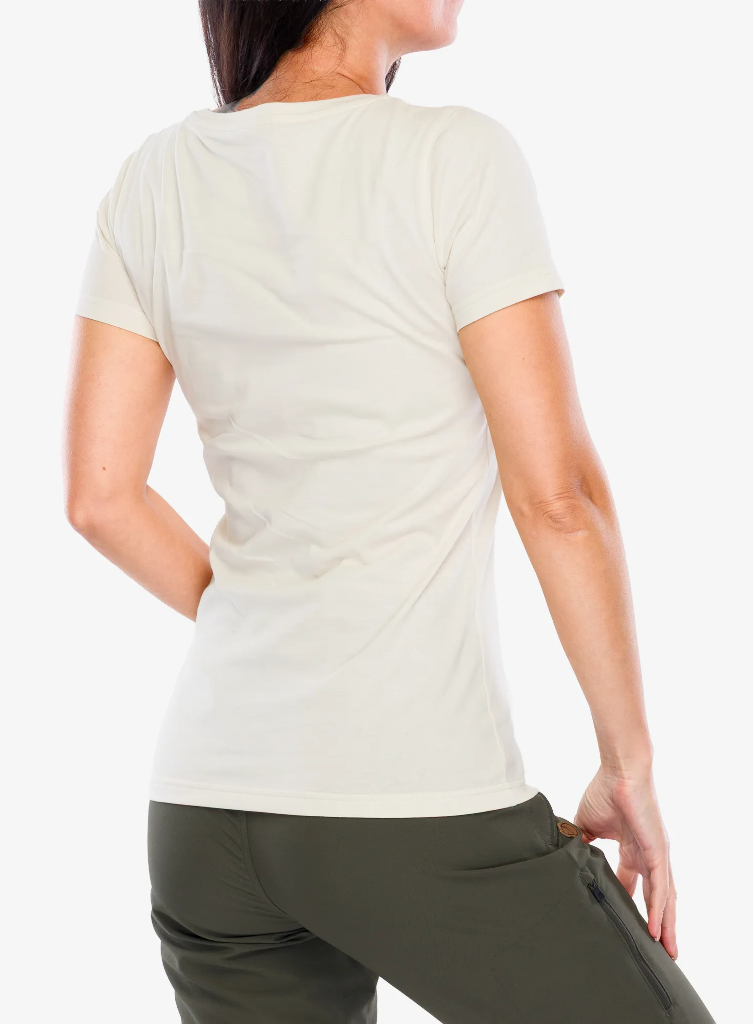 Дамска тениска Fjallraven 1960 Logo T-shirt - chalk white