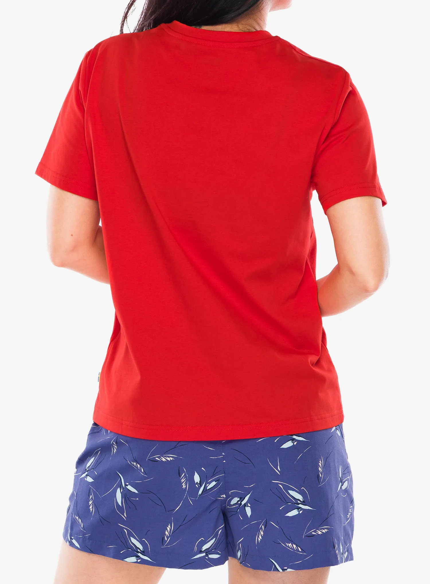 Дамска тениска Fjallraven Fox Boxy Logo Tee - flame orange