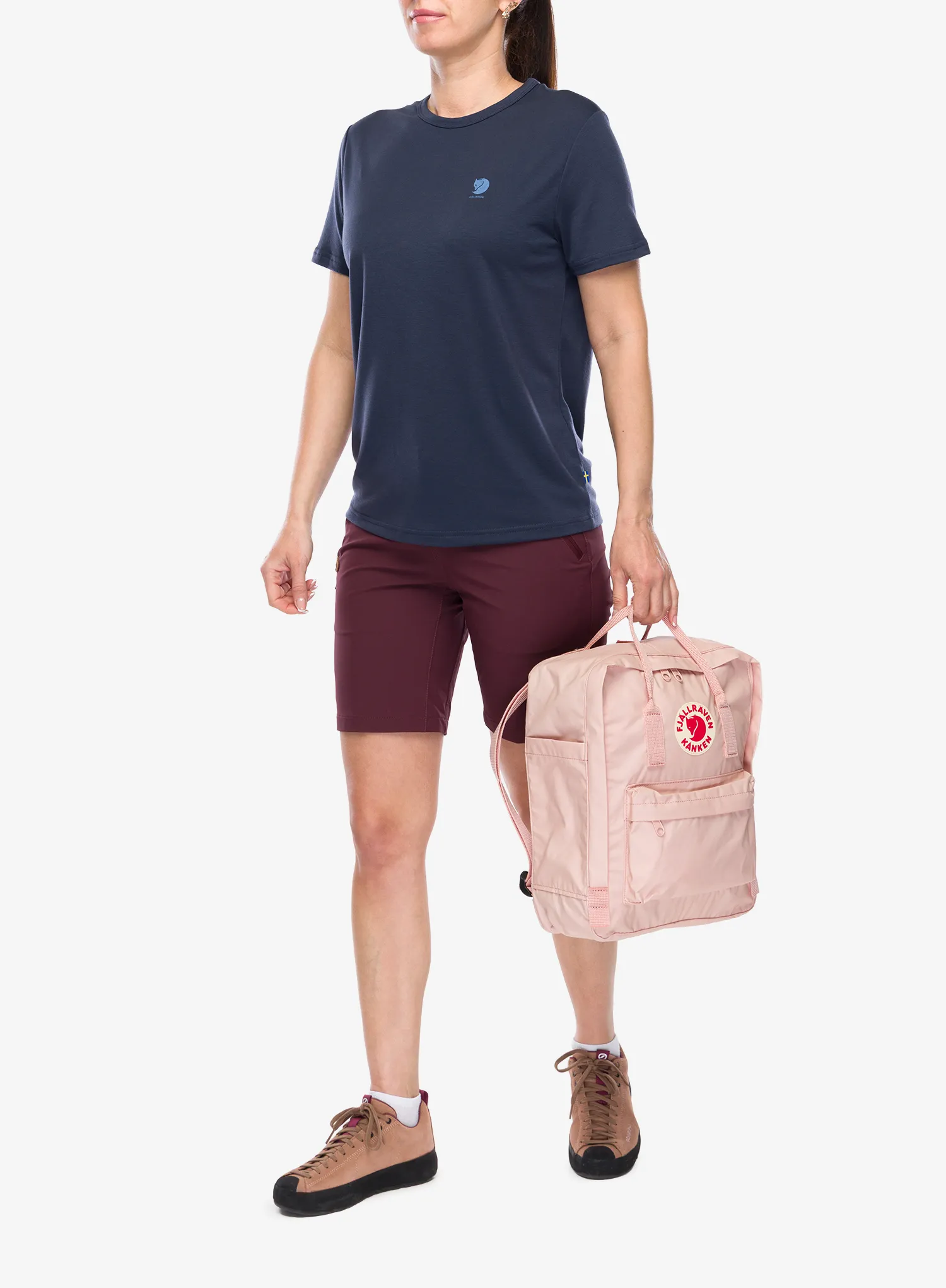 Дамска тениска Fjallraven High Coast SS - navy