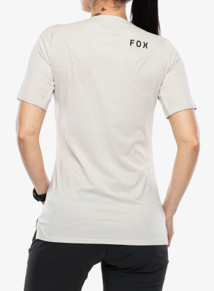 Дамска тениска Fox Flexair SS Jersey - chalk white