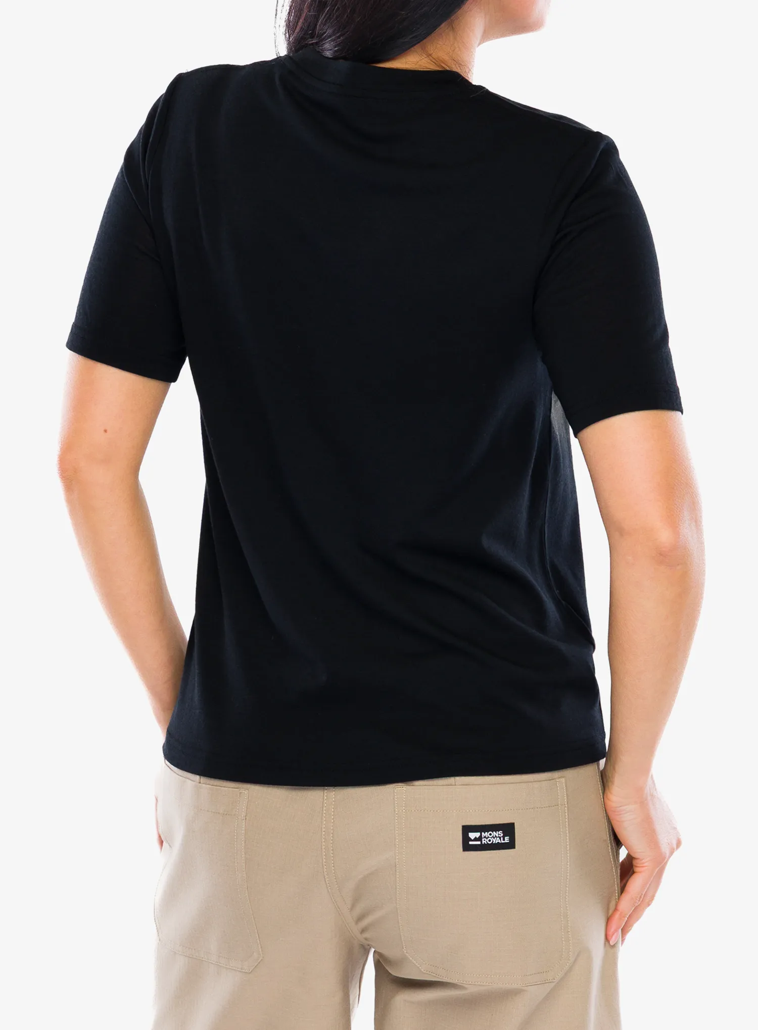 Дамска тениска Mons Royale Icon Merino Air-Con Relaxed Tee - black