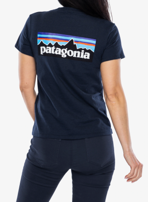 Дамска тениска Patagonia P-6 Logo Responsibili-Tee - new navy
