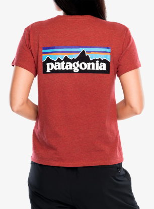 Дамска тениска Patagonia P-6 Logo Responsibili-Tee - potters red