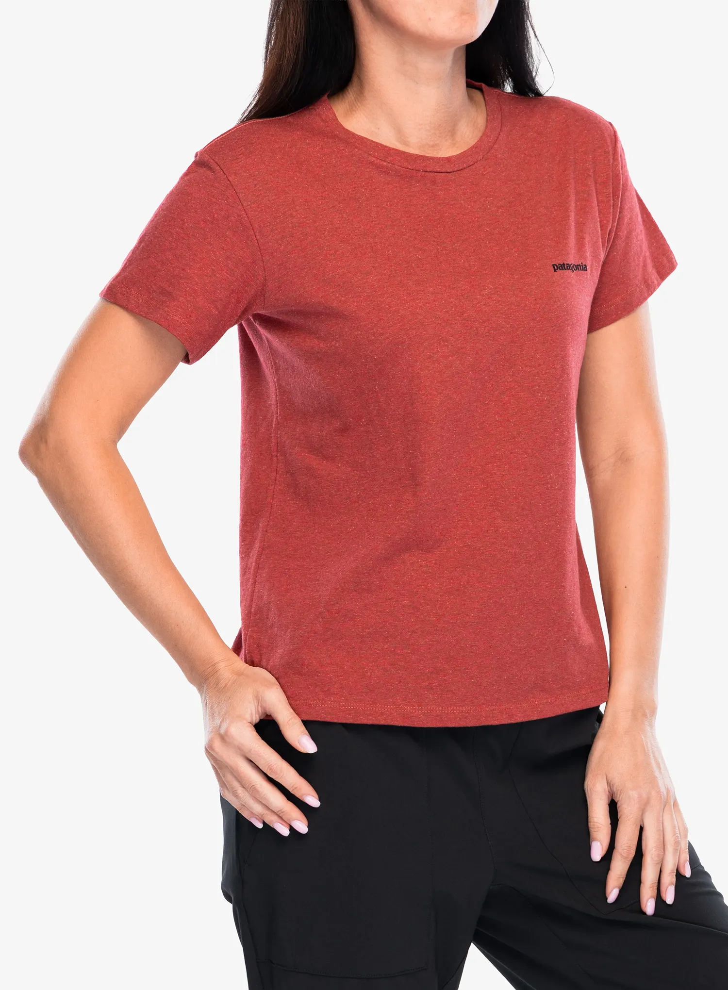 Дамска тениска Patagonia P-6 Logo Responsibili-Tee - potters red