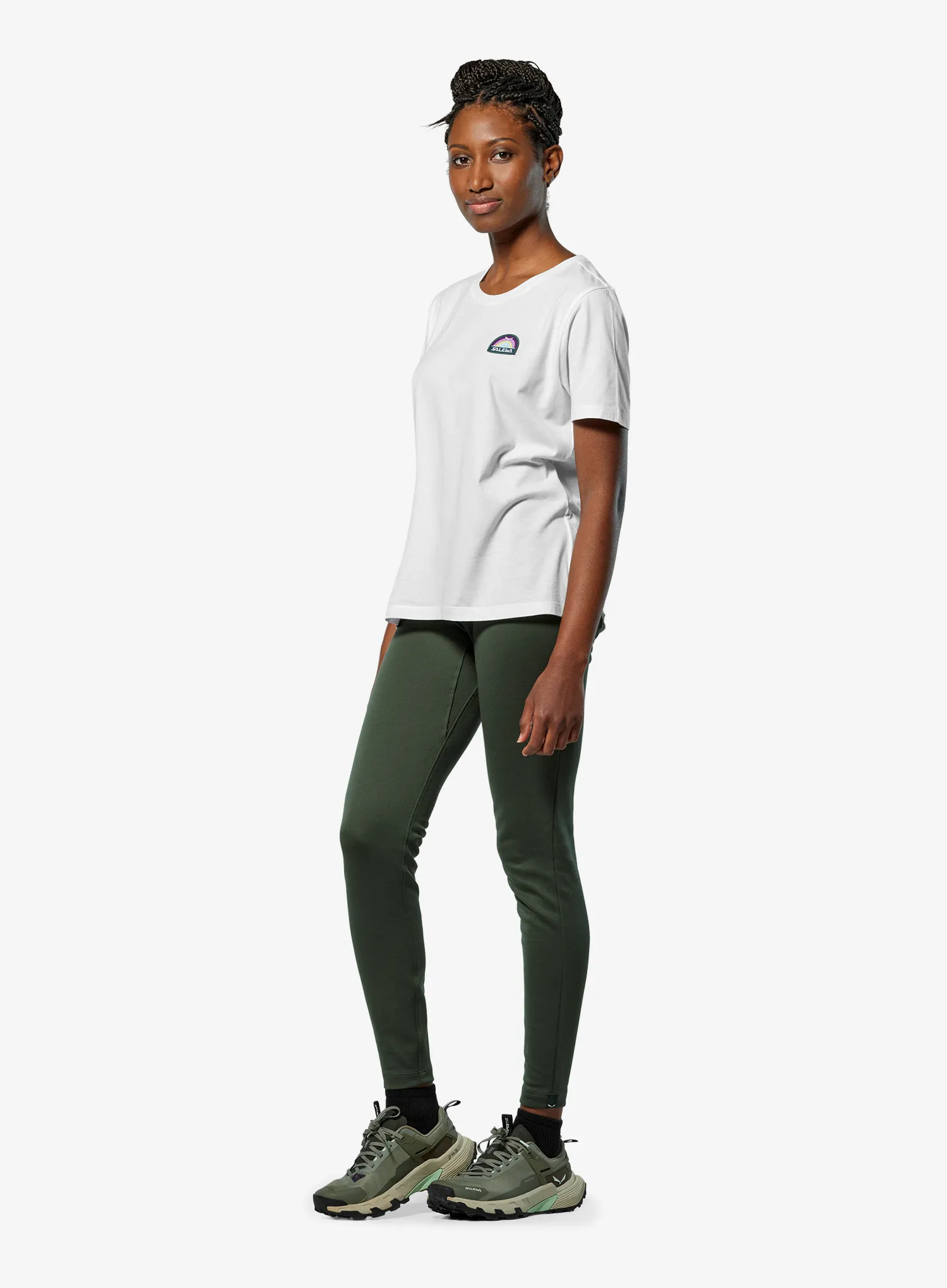Дамска тениска Salewa Eagle Anniversary T-Shirt - optical white