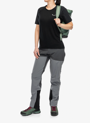 Дамска тениска Salewa Puez AM Hyb T-Shirt - black out