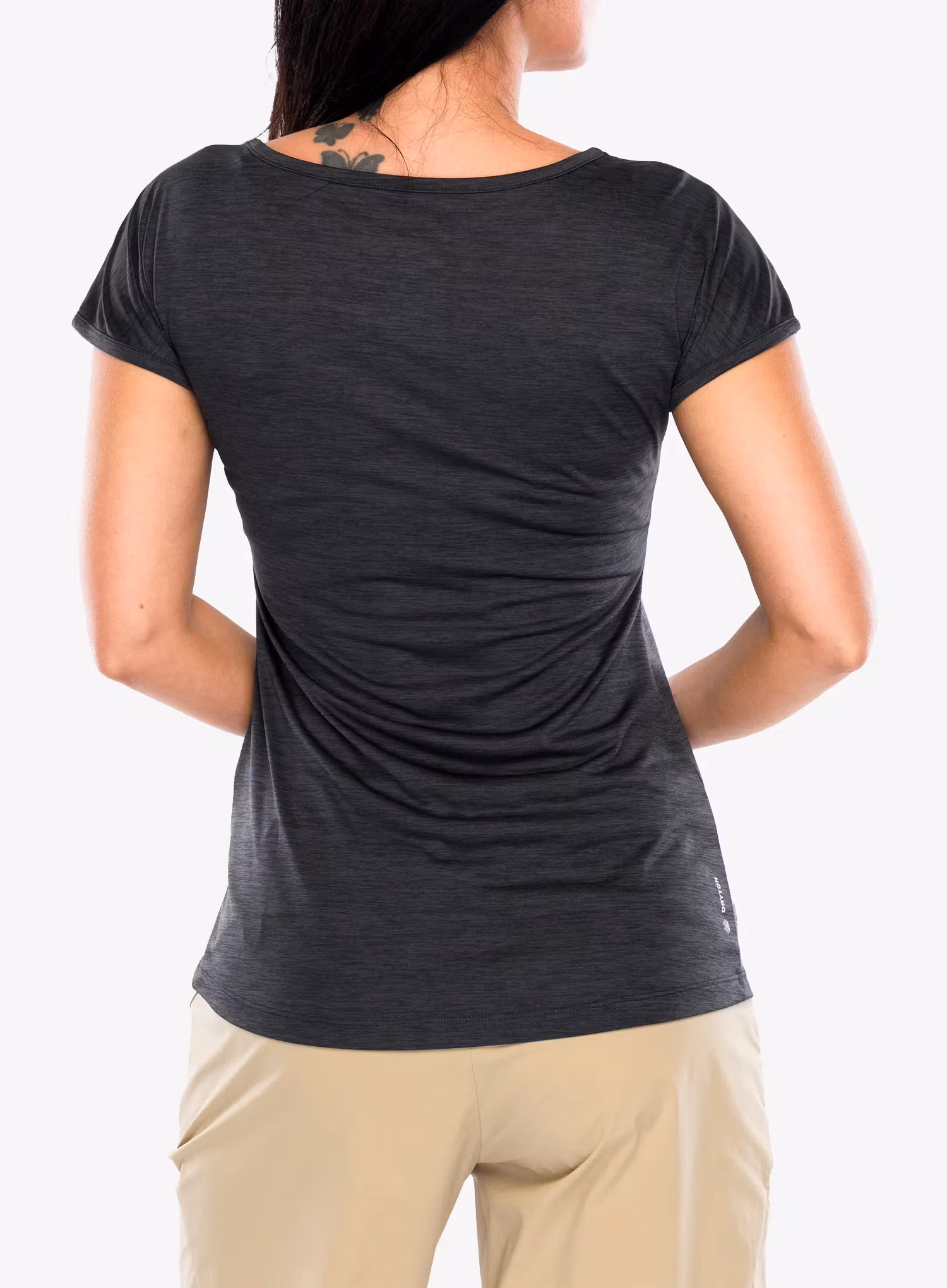 Дамска тениска Salewa Puez Melange Dry S/S Tee - black out melange