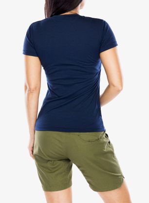 Дамска тениска Sensor Merino Active PT Tee S/S - deep blue mountains