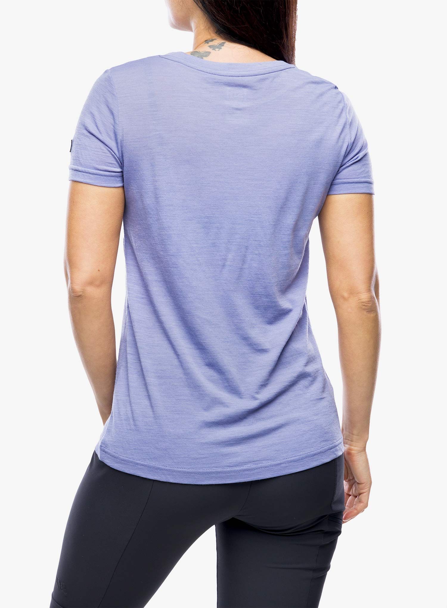 Дамска тениска Super.natural Arabesque Tee - blue violet/fresh white
