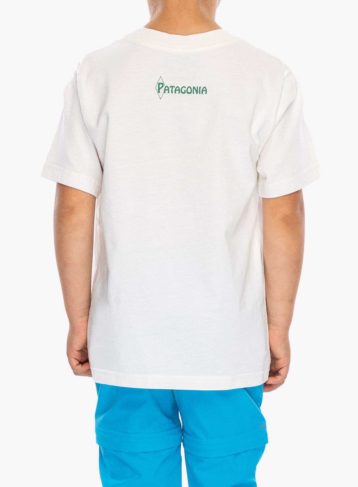 Тениска за деца Patagonia Graphic T-Shirt - water people gator/white