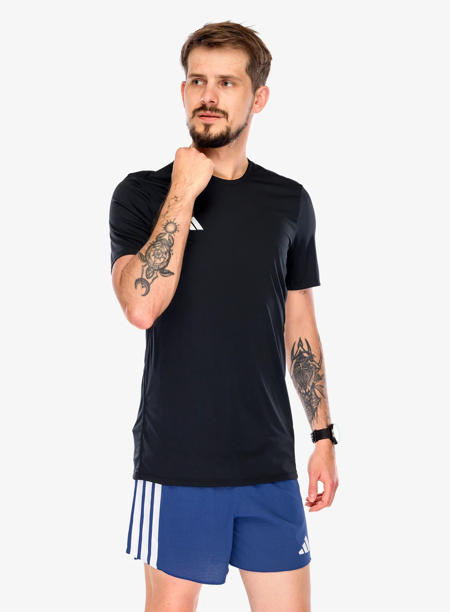 Тениска за бягане adidas Adizero Essentials Running Tee - black