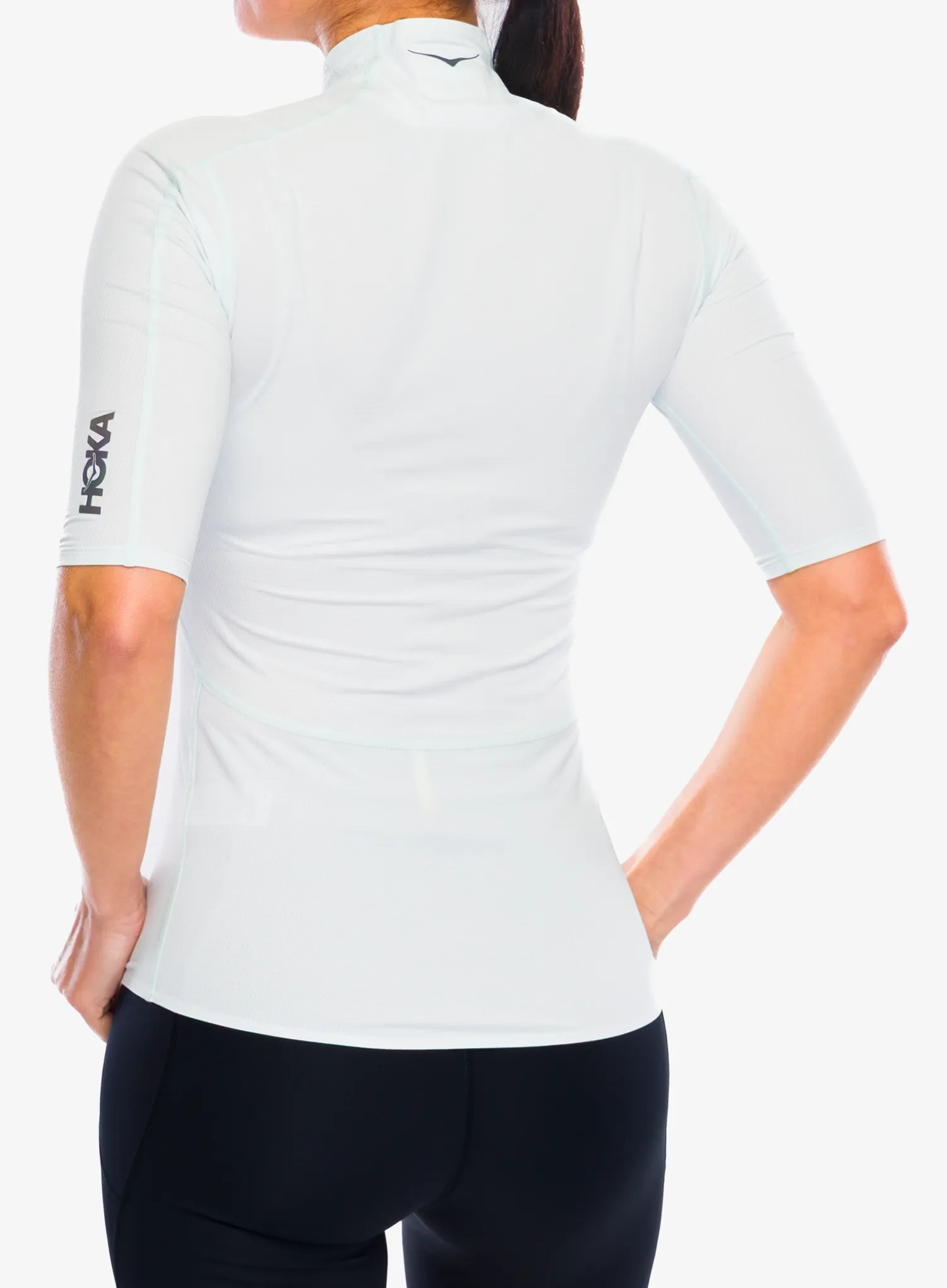 Дамска тениска за бягане Hoka SkyBreeze Short Sleeve - tundra