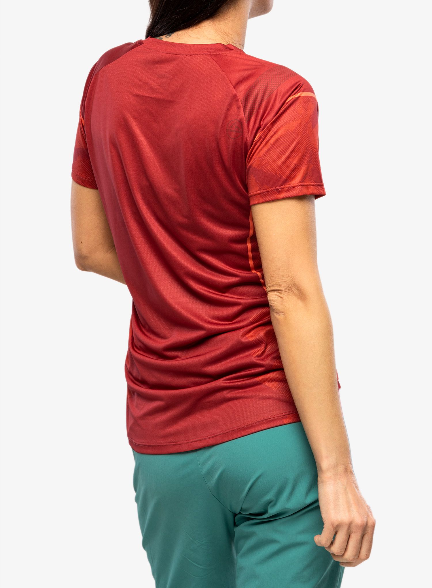 Дамска тениска за бягане La Sportiva Pacer T-Shirt - velvet/cherry tomato
