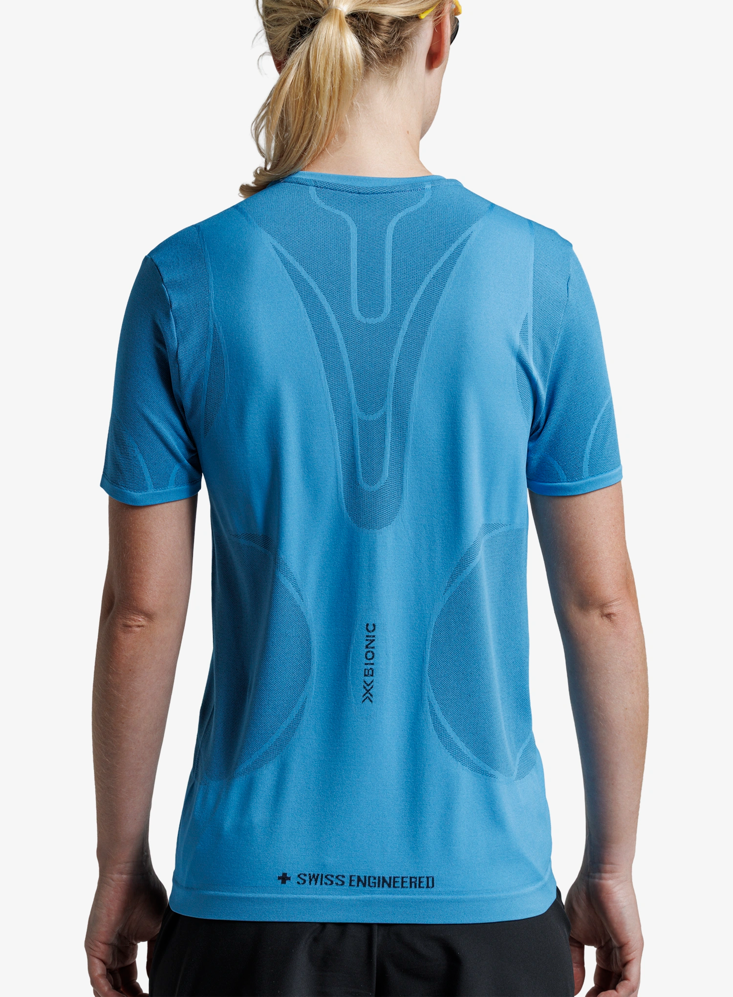 Дамска тениска за бягане X-Bionic Xceed Run Perform Shirt - eternal ice/ice
