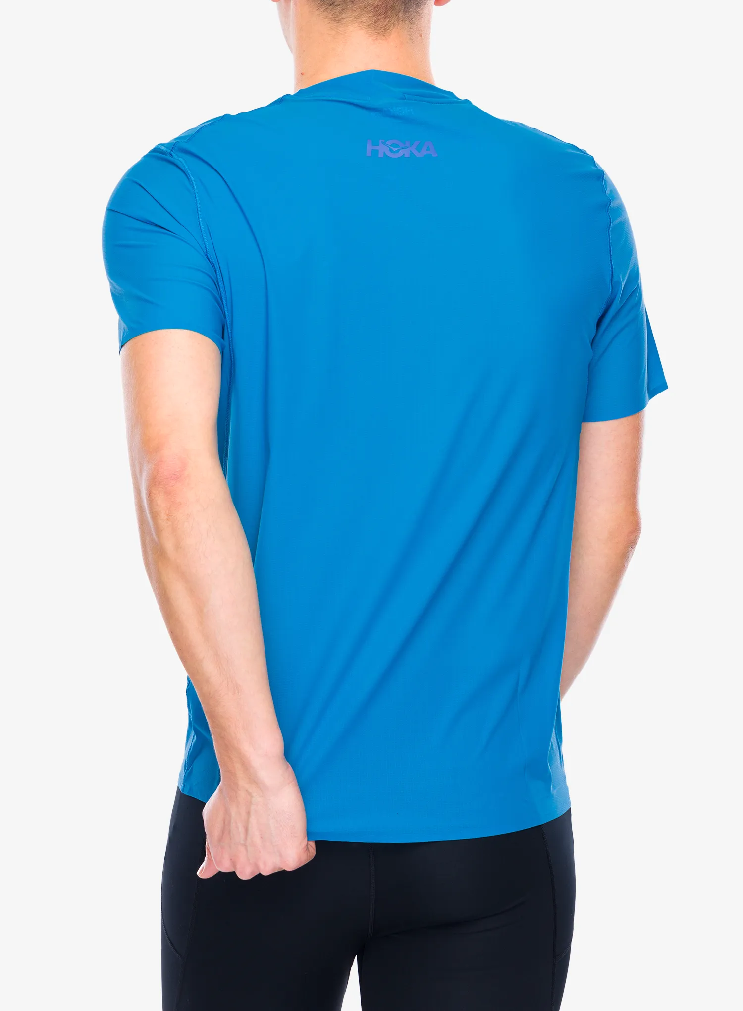 Тениска за бягане Hoka Performance Run Short Sleeve - hoka blue