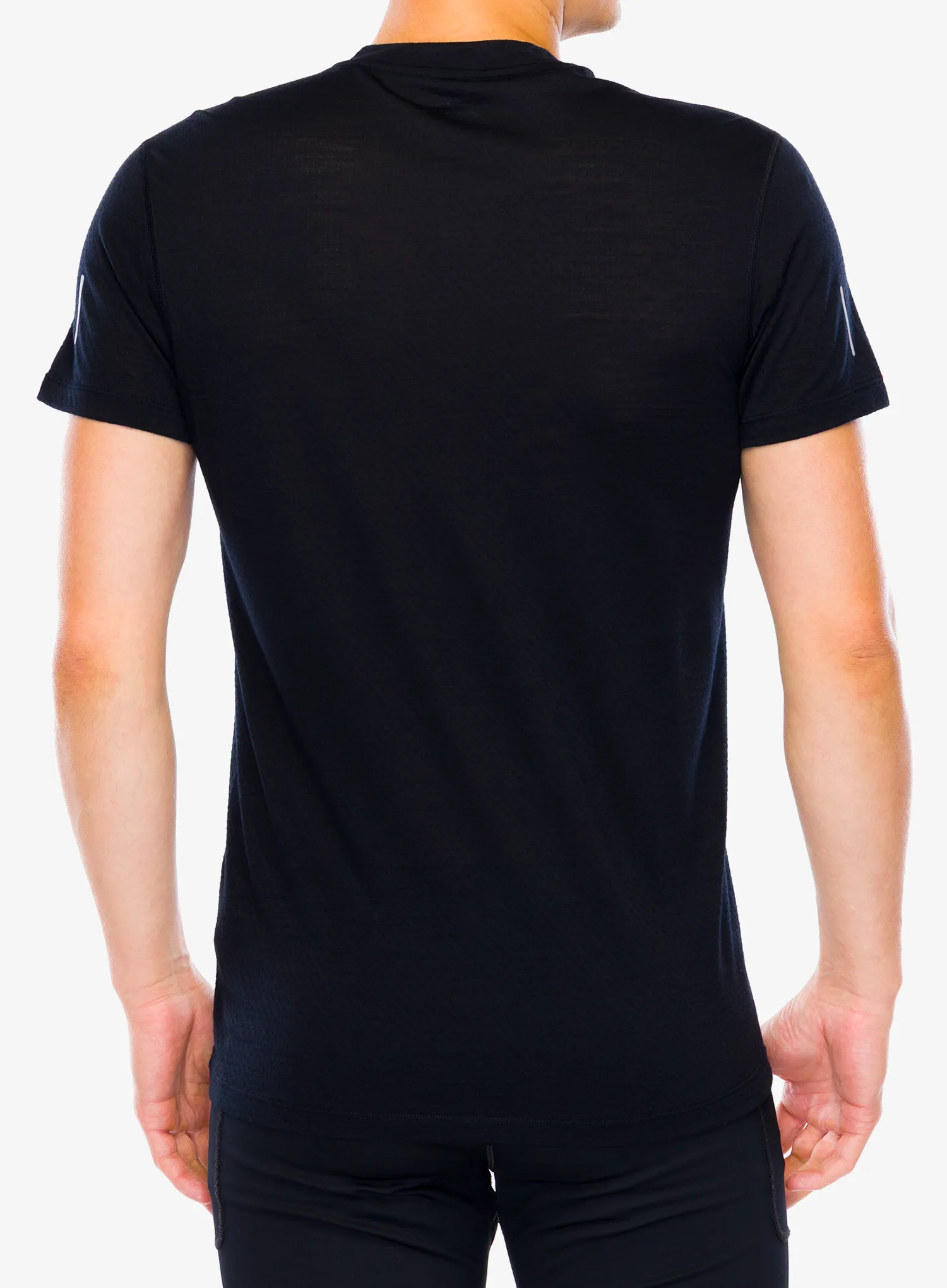 Тениска за бягане Icebreaker Merino 125 Cool-Lite Speed SS Quarter Zip - black