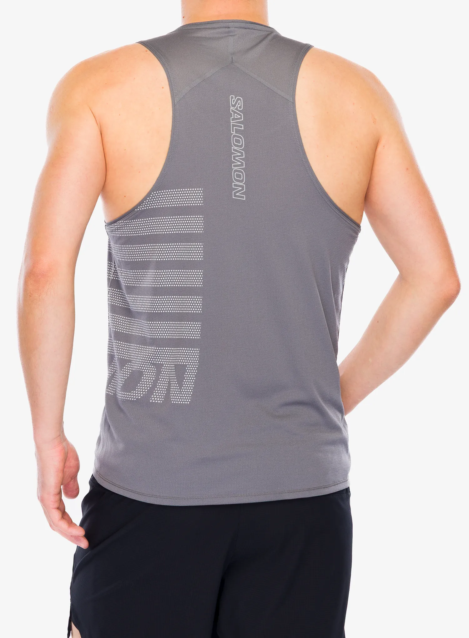 Тениска за бягане Salomon Sense Aero Singlet GFX - castel