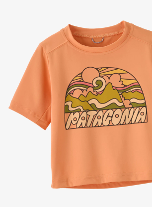 Детска тениска Patagonia Cap SW T-Shirt - fitz roy rays/heirloom peach