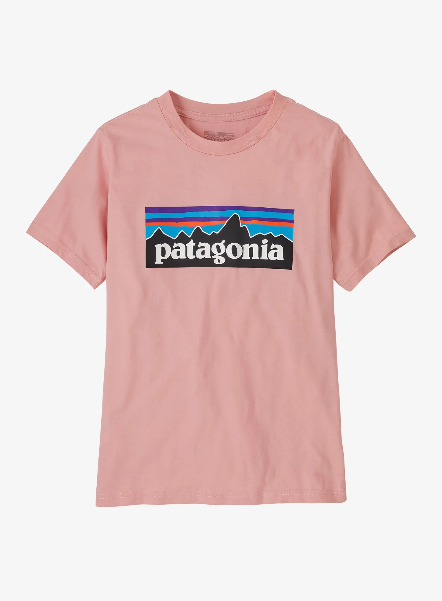 Детска тениска Patagonia P-6 Logo T-Shirt - mallow pink