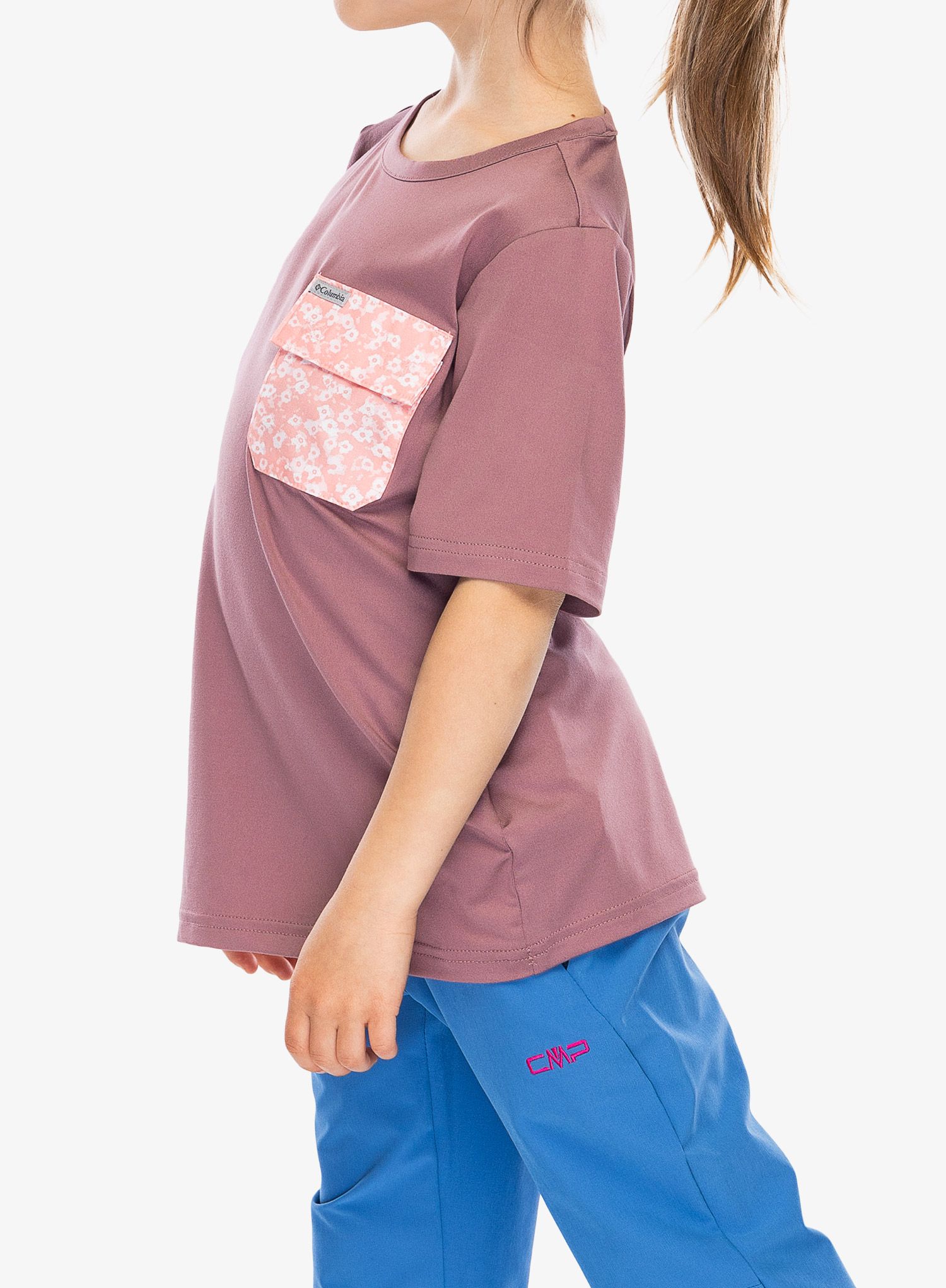 Тениска за момиче Columbia Washed Out Utility Shirt - fig