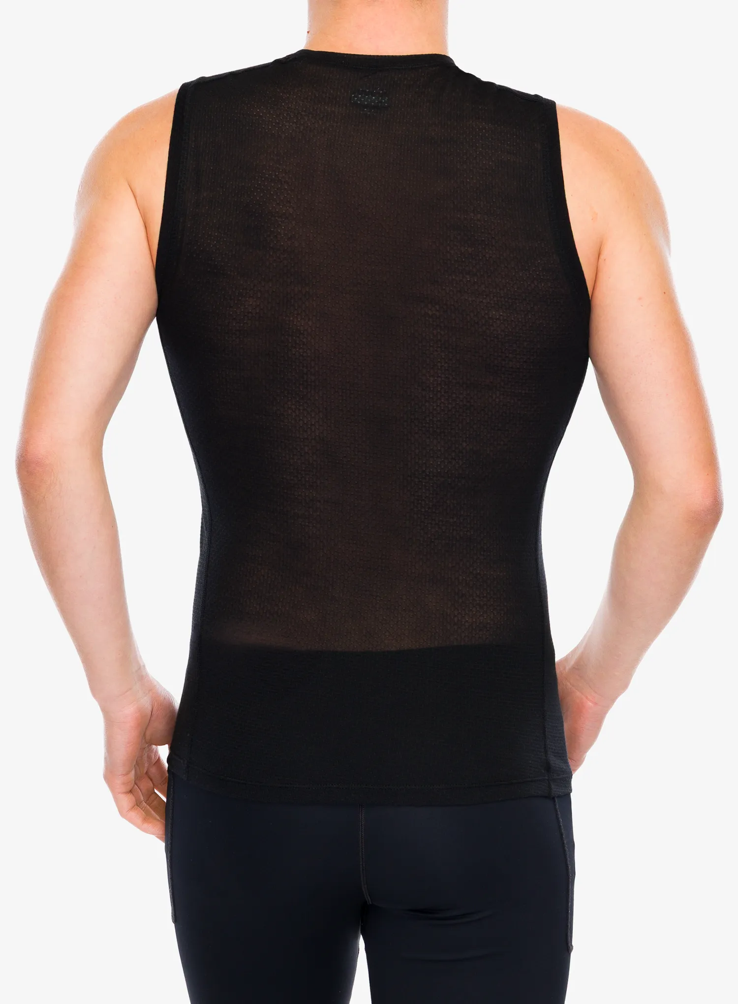 Тениска Icebreaker Merino Blend 75 Cool-Lite Featherlight Tank - black