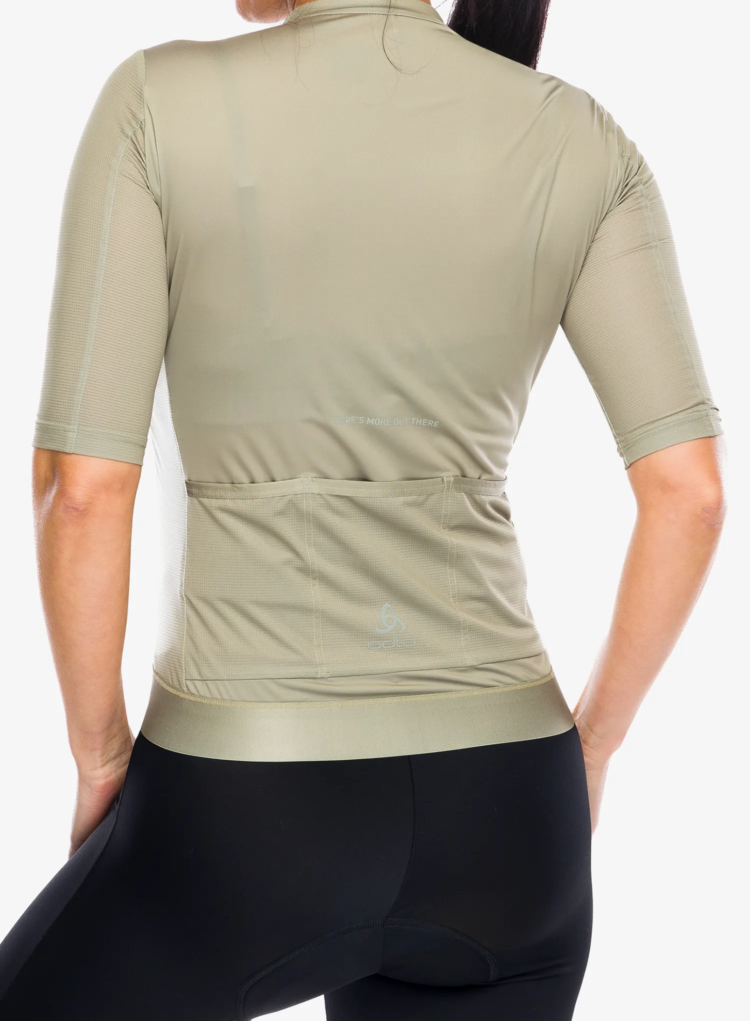 Дамска колоездачна тениска Odlo Explorer Pro T-Shirt S/U Collar S/S Full Zip - vetiver