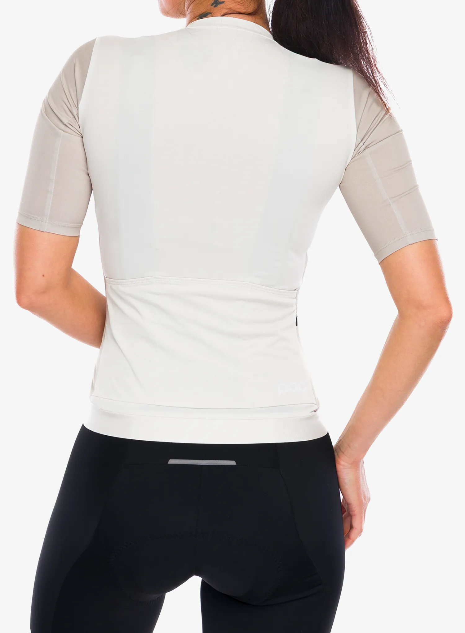 Дамска колоездачна тениска POC Cadence Jersey - okenite off white