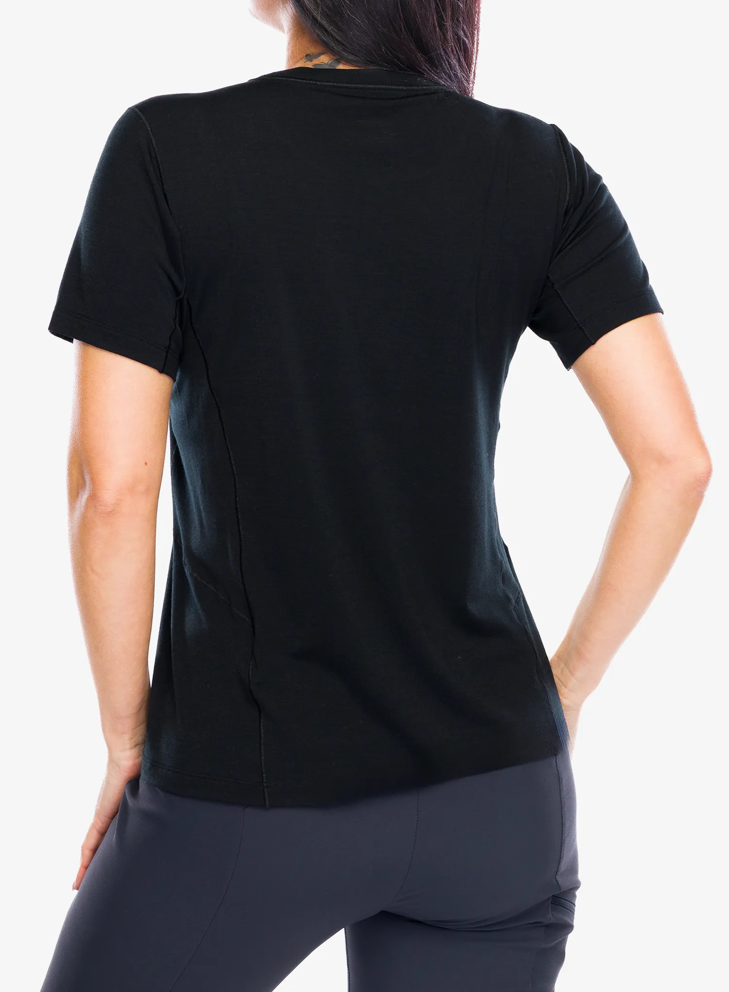 Дамска тениска мерино Arcteryx Lana Merino Wool Crew SS  - black