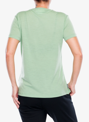 Дамска тениска мерино Icebreaker Merino 150 Tech Lite SS Tee Sunrise Sumit - seaglass