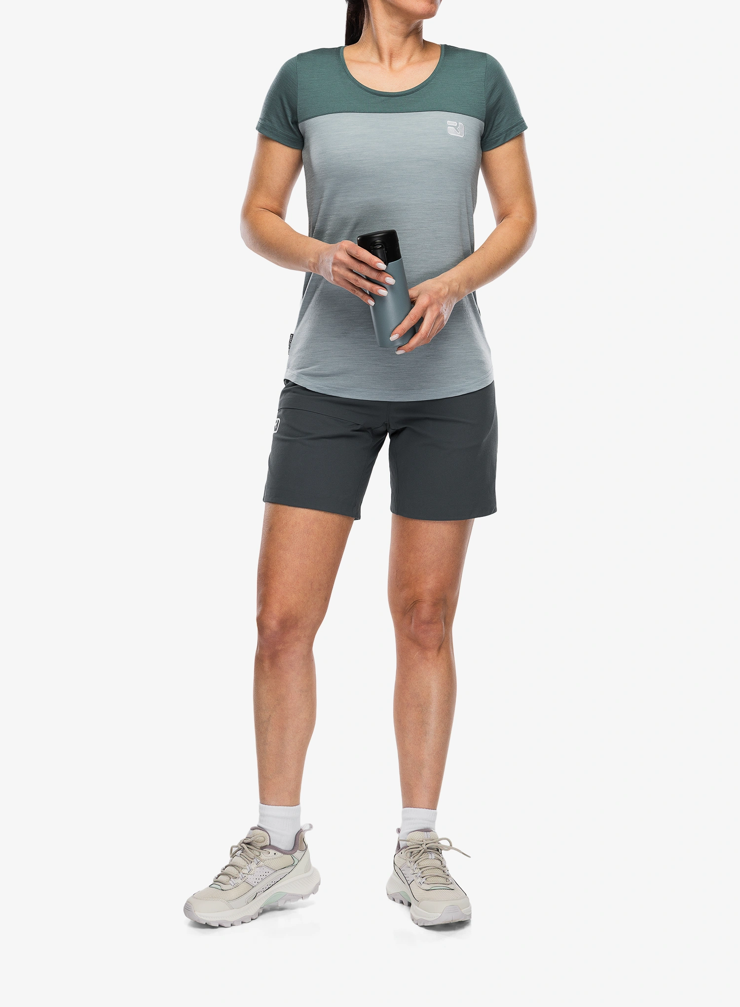 Дамска тениска мерино Ortovox 150 Cool Logo TS - arctic grey