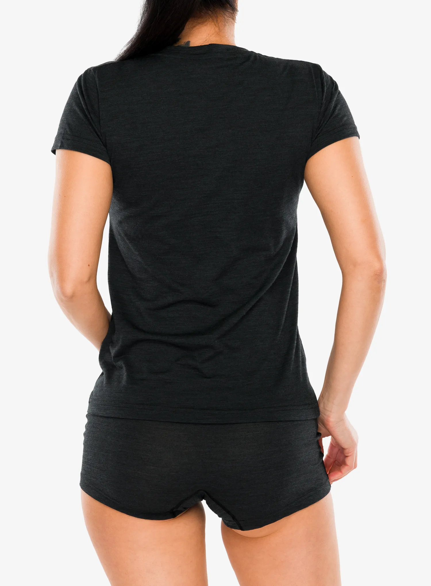 Дамска тениска мерино Sensor Merino Cordura SS Tee - black