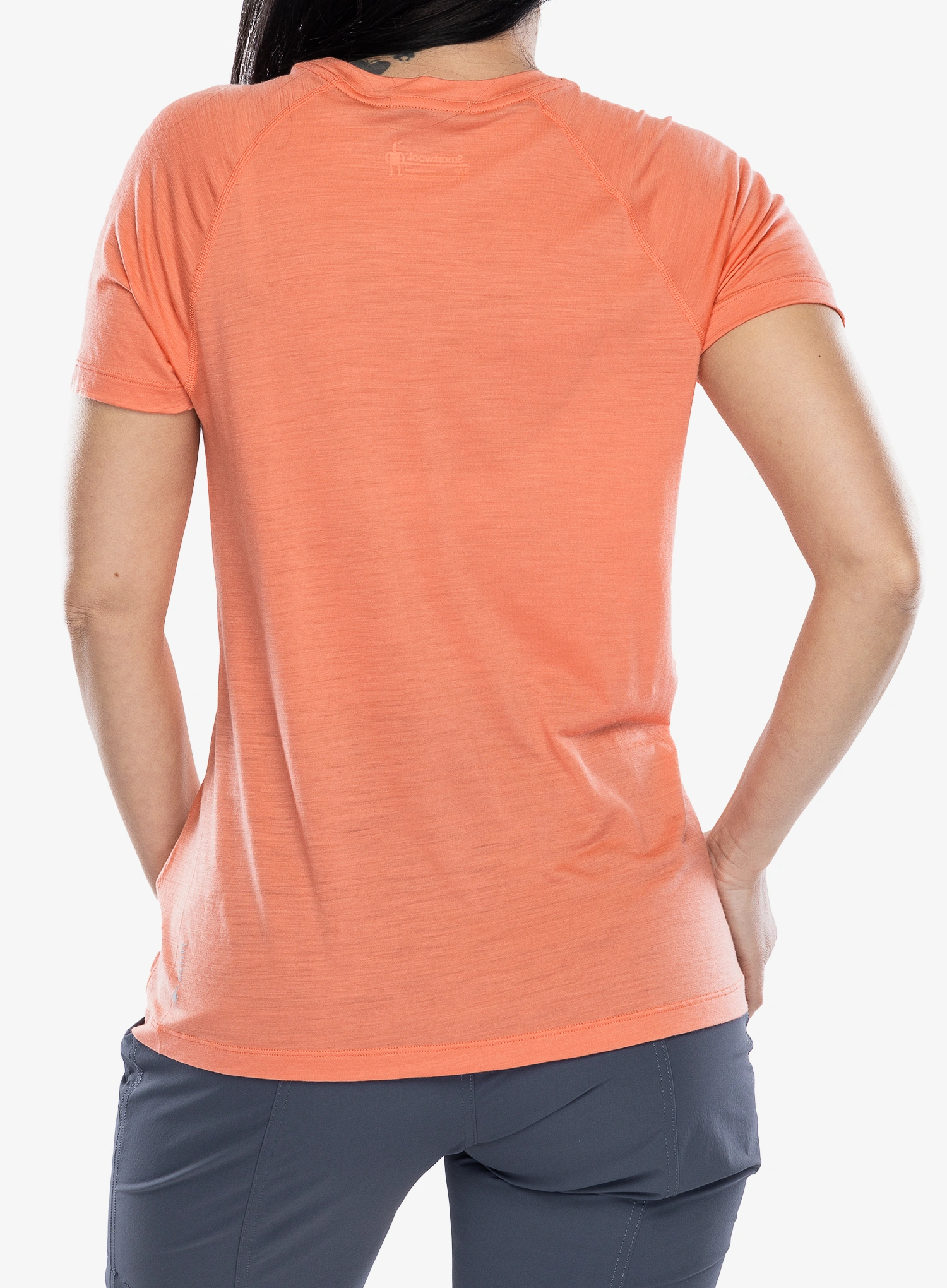Дамска тениска мерино Smartwool Active Ultralite Short Sleeve - coral reef