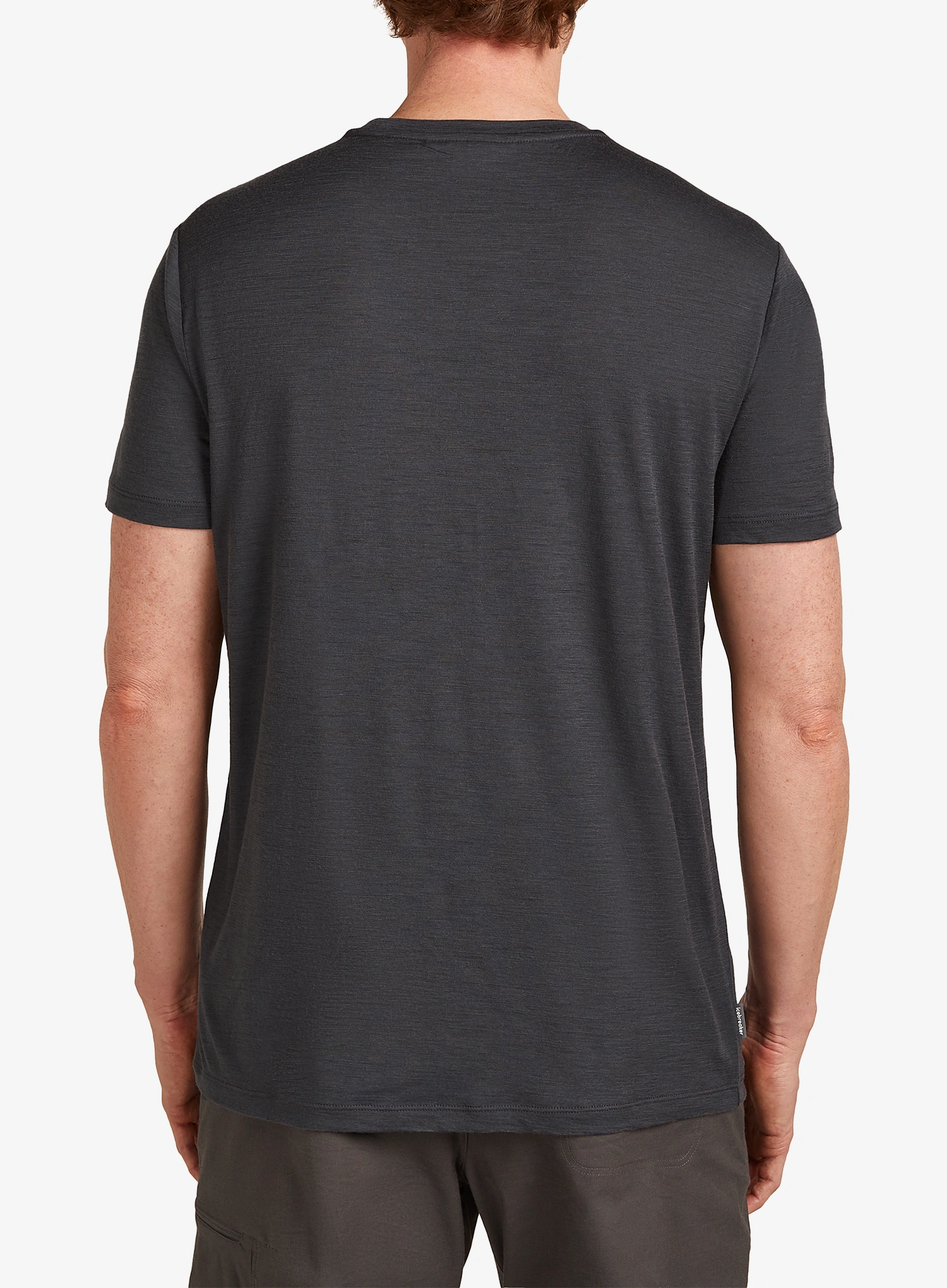 Тениска мерино Icebreaker Merino 150 Tech Lite SS Tee The Climb - obsidian