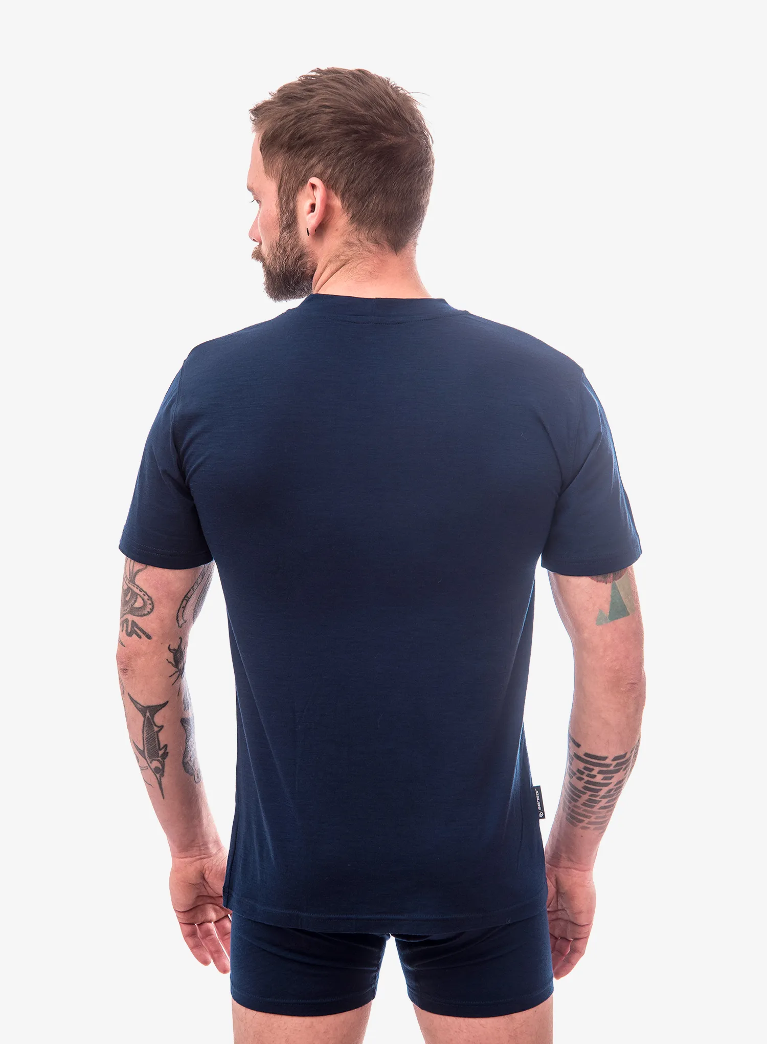 Тениска мерино Sensor Merino Active PT Tee S/S - deep blue mountains