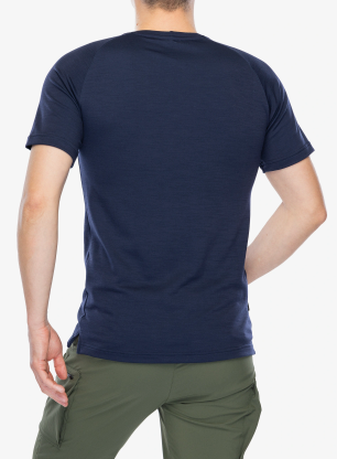 Тениска мерино Sensor Merino Blend Moon SS Tee - deep blue