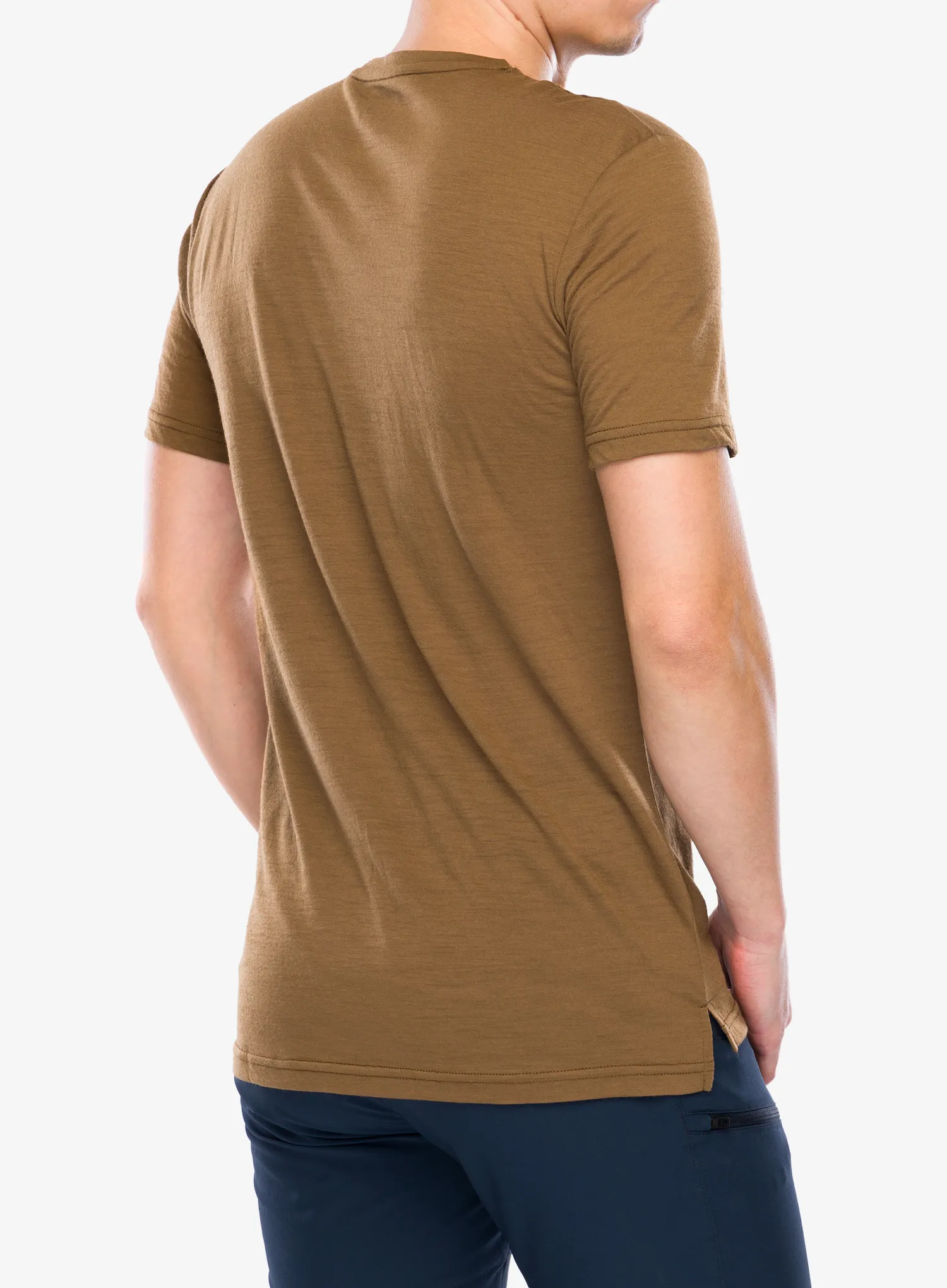 Тениска мерино Super.natural Carabineri Tee - kangaroo/jet black