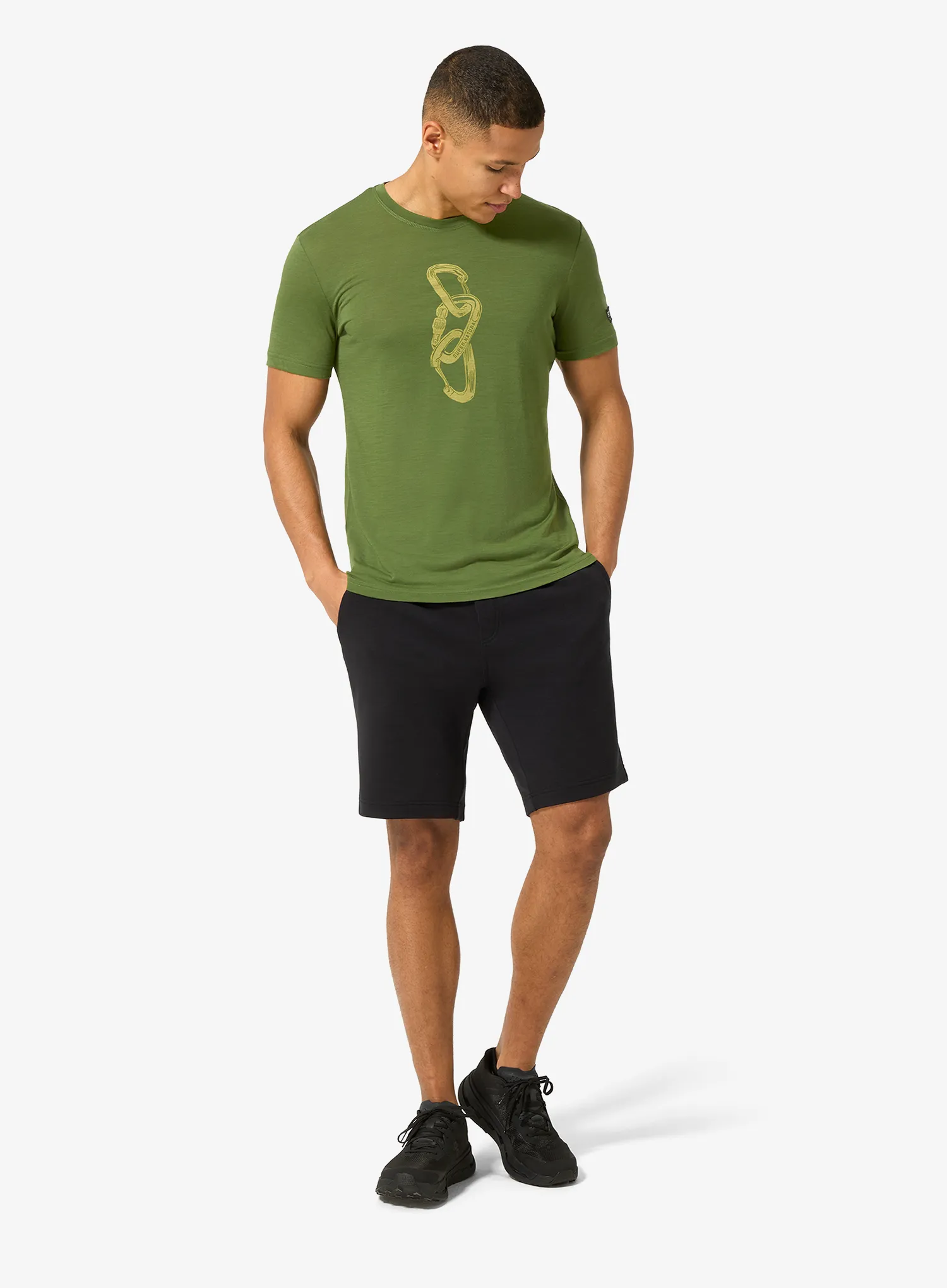 Тениска мерино Super.natural Carabineri Tee - shive/dried tobacco