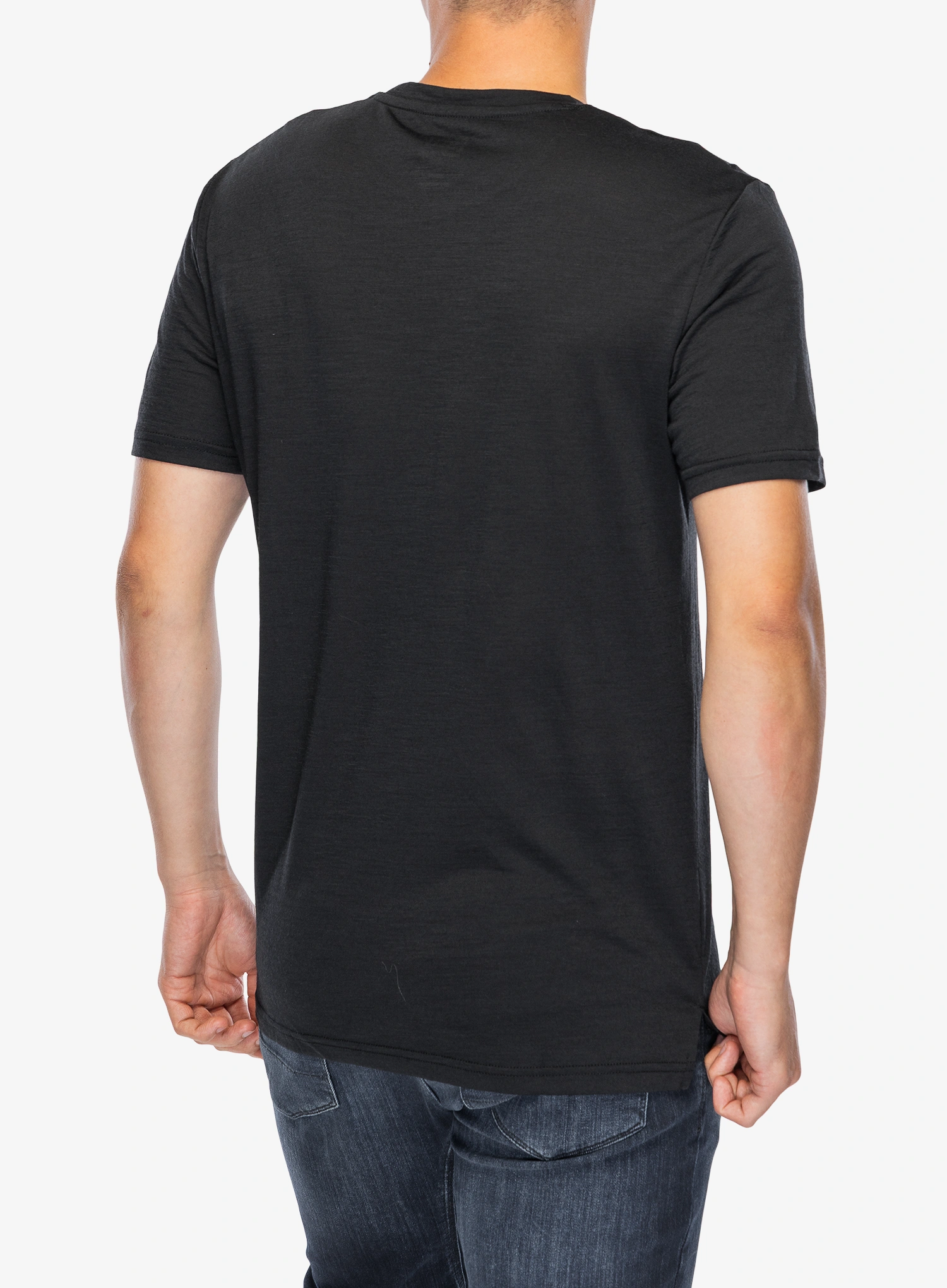 Тениска мерино Super.natural Hiking Tee - jet black/vapor grey