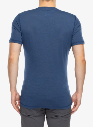 Тениска мерино Super.natural Sierra140 Tee - ocean blue