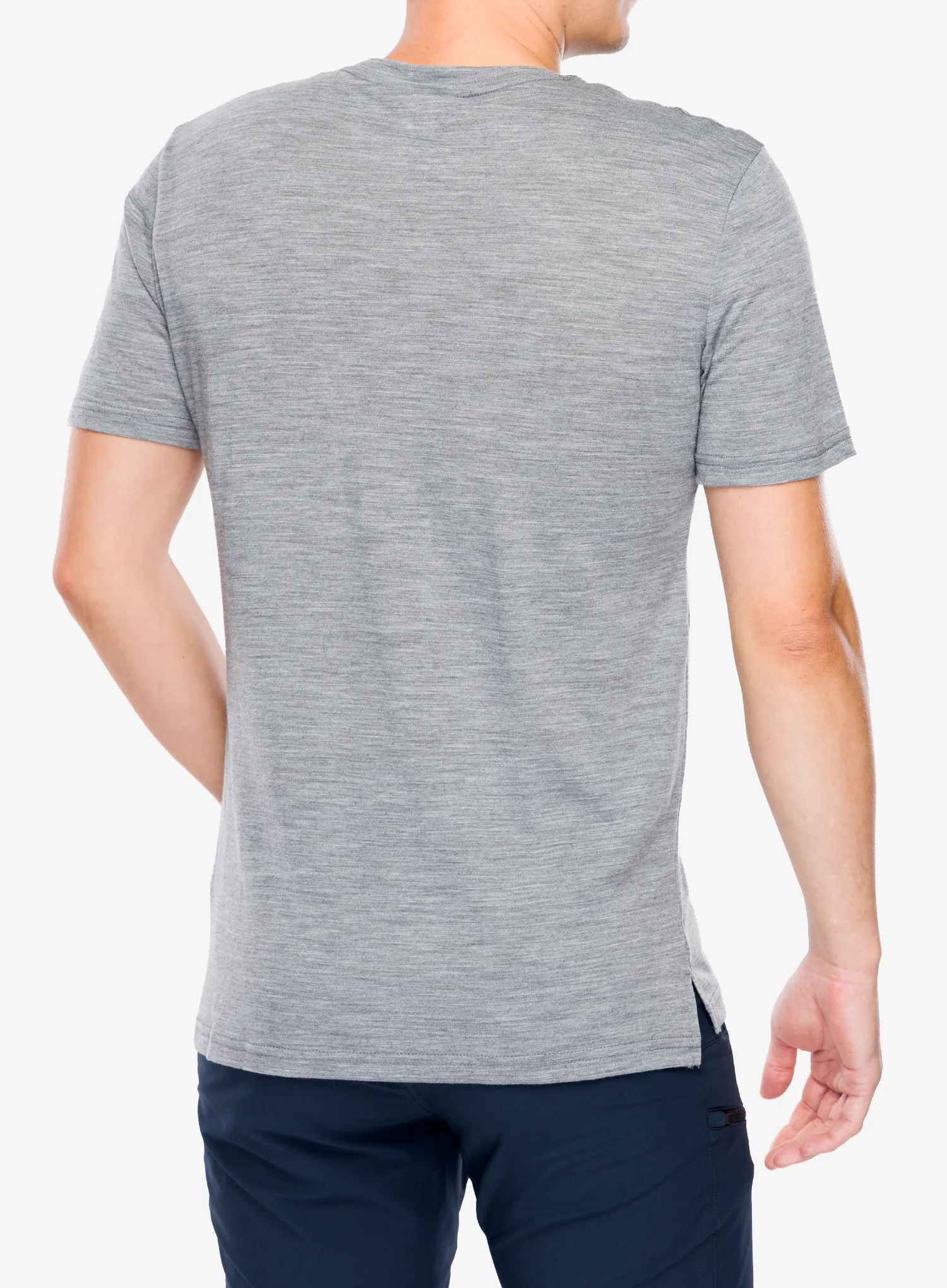 Тениска мерино Super.natural Sn Sailor Tee - cash.grey mel/jet blk/h.r.red