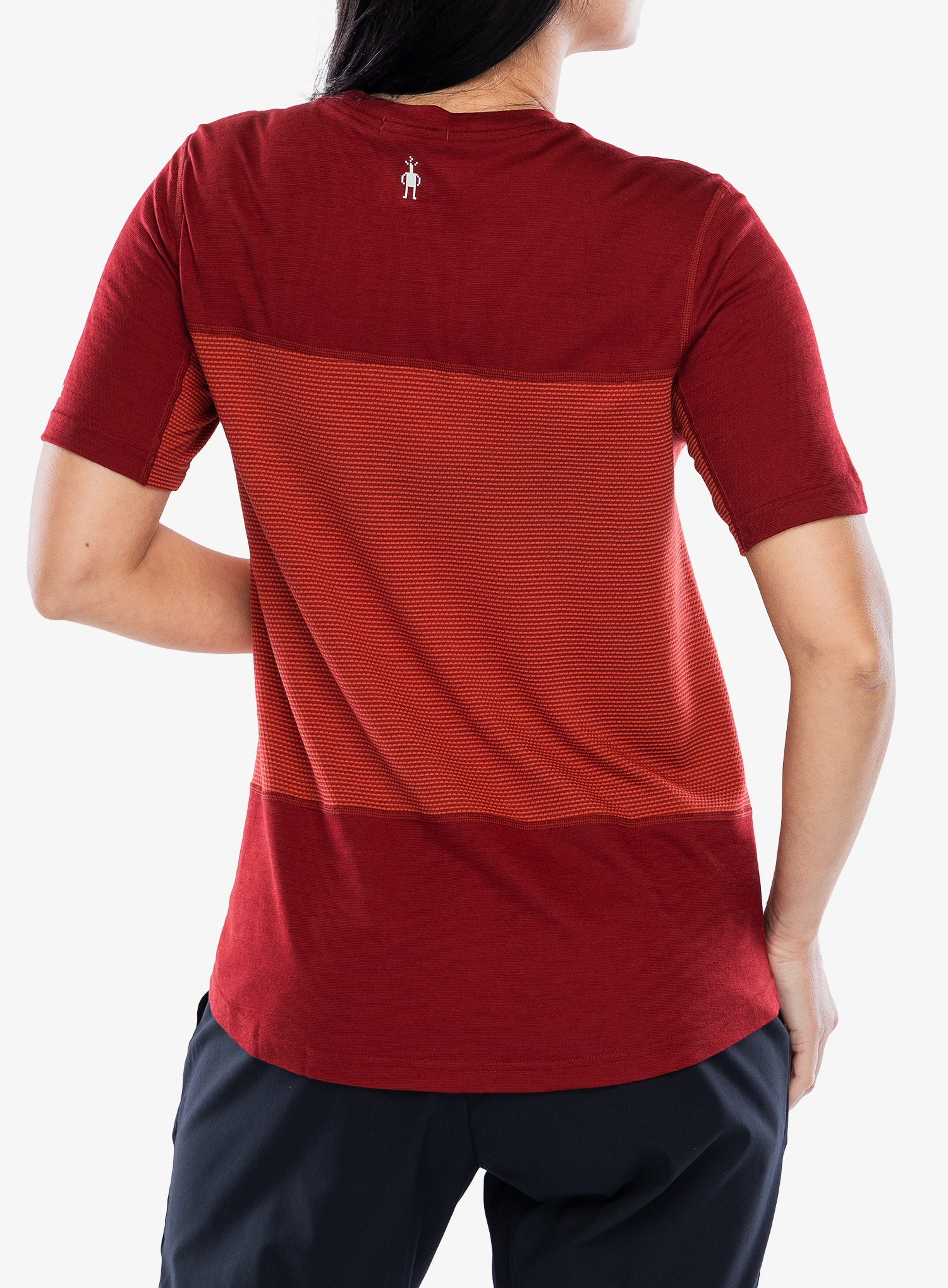 Дамска тениска за колоездене Smartwool Mountain Bike Short Sleeve Jersey - currant