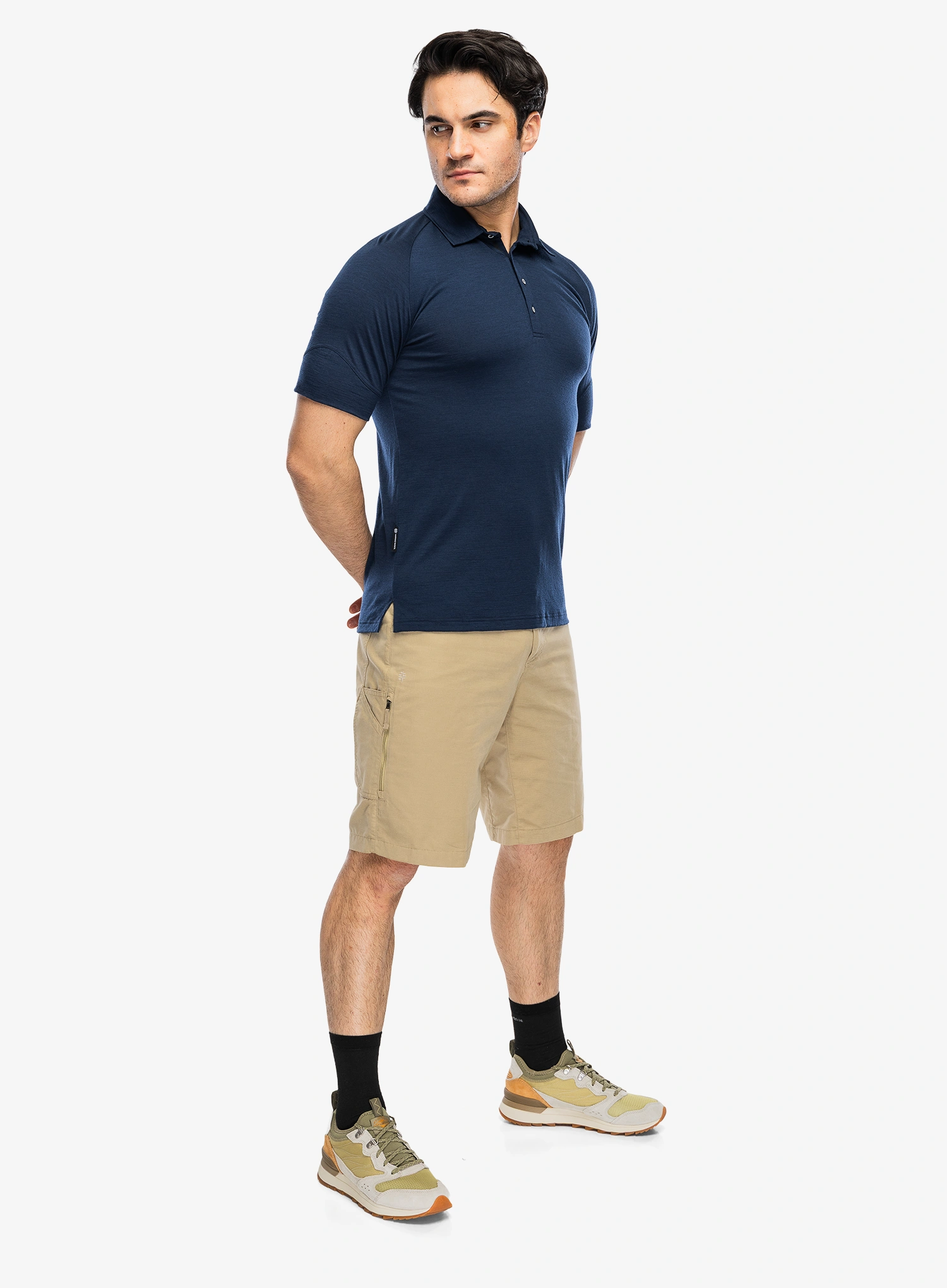 Тениска с яка Sensor Merino Active Polo Tee SS - deep blue