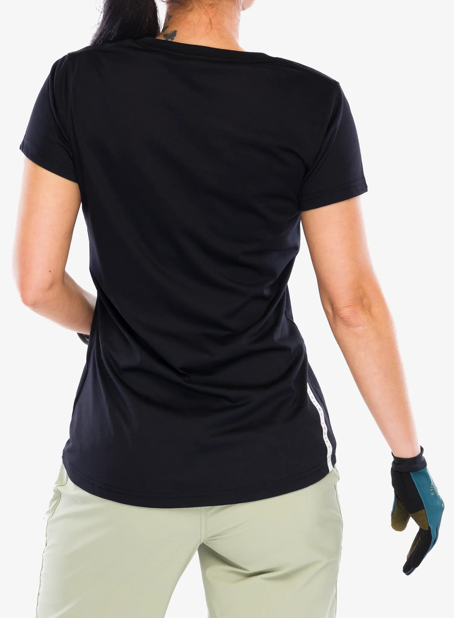 Дамска велосипедна тениска ION Logo SS DR - black