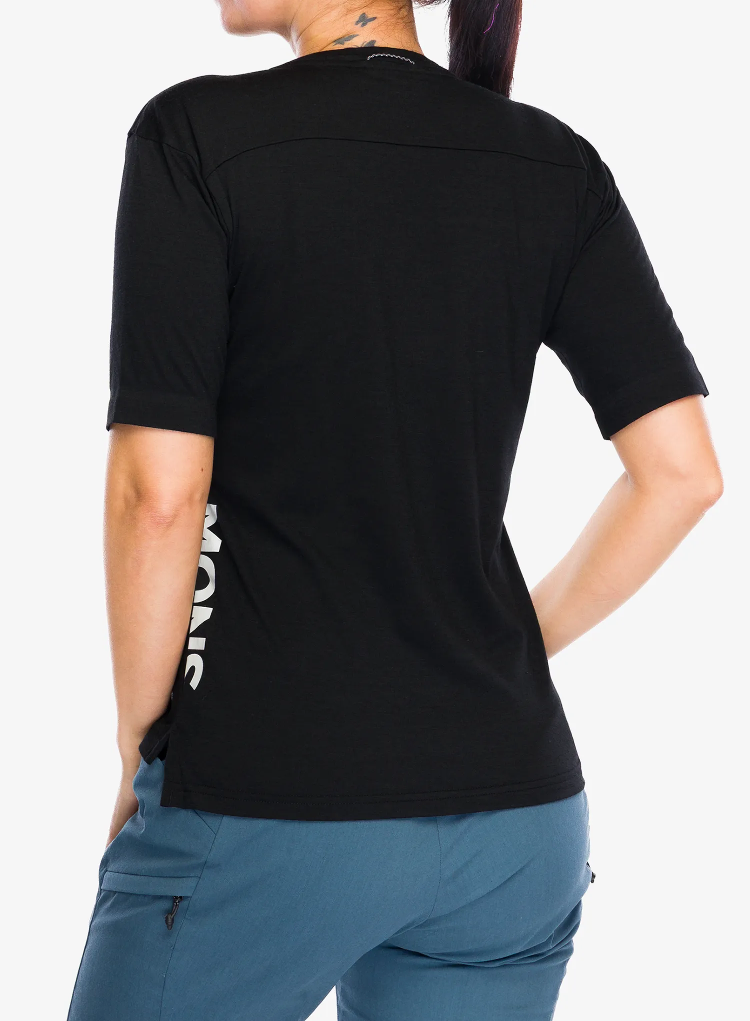 Дамска велосипедна тениска Mons Royale Diversion Merino Bike Jersey Short Sleeve - black/black