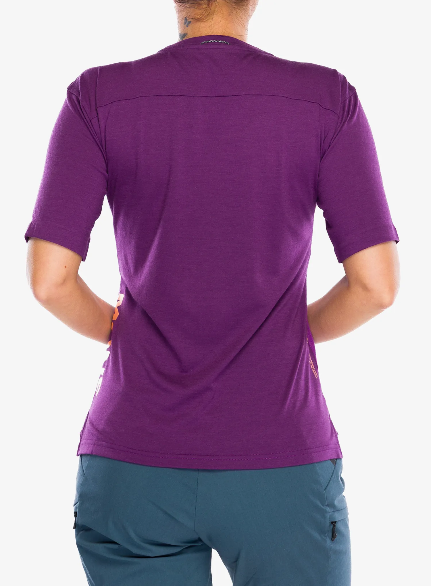 Дамска велосипедна тениска Mons Royale Diversion Merino Bike Jersey Short Sleeve - violet/berry