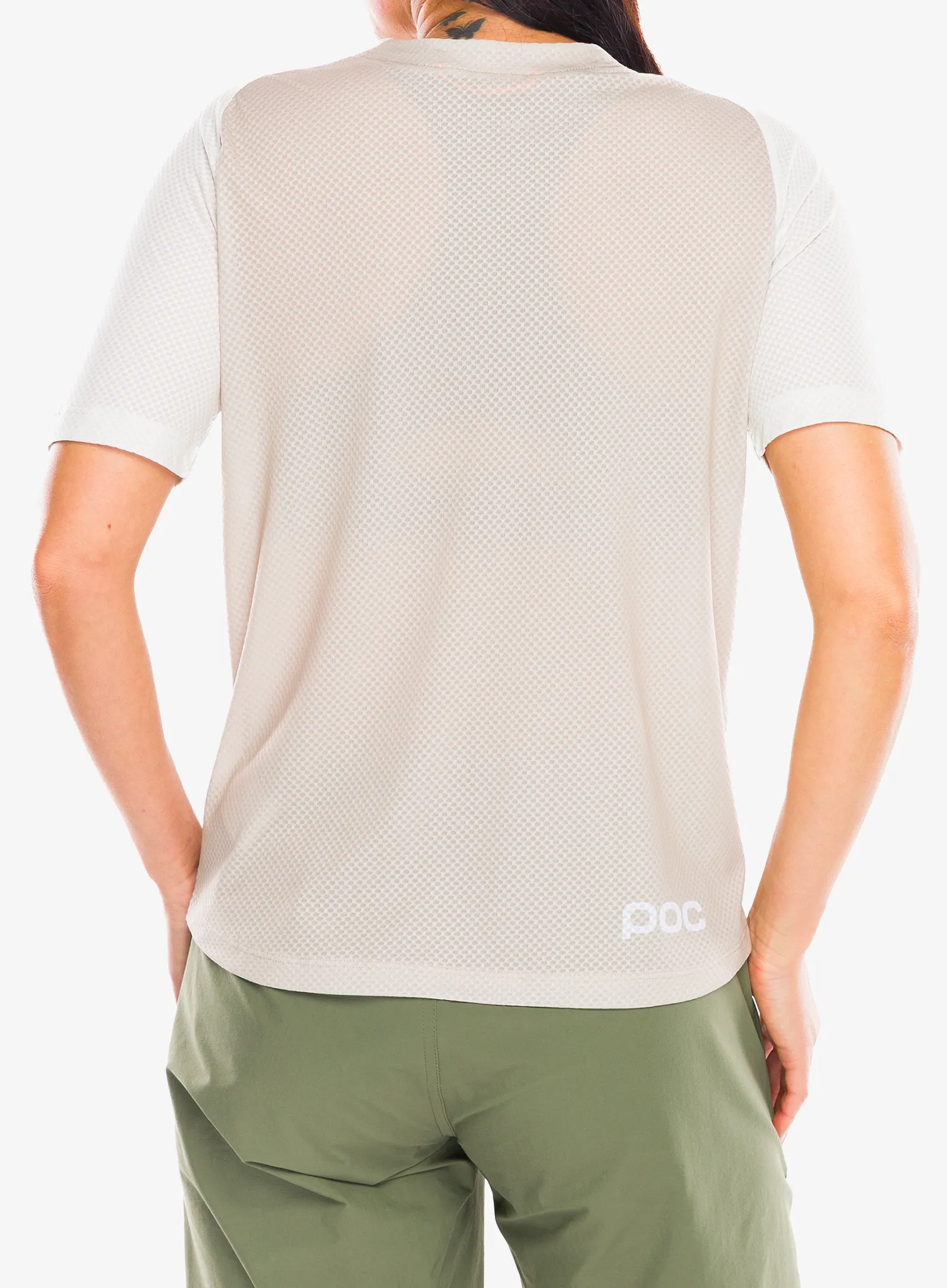 Дамска велосипедна тениска POC Motion Air S/S Jersey - okenite off white