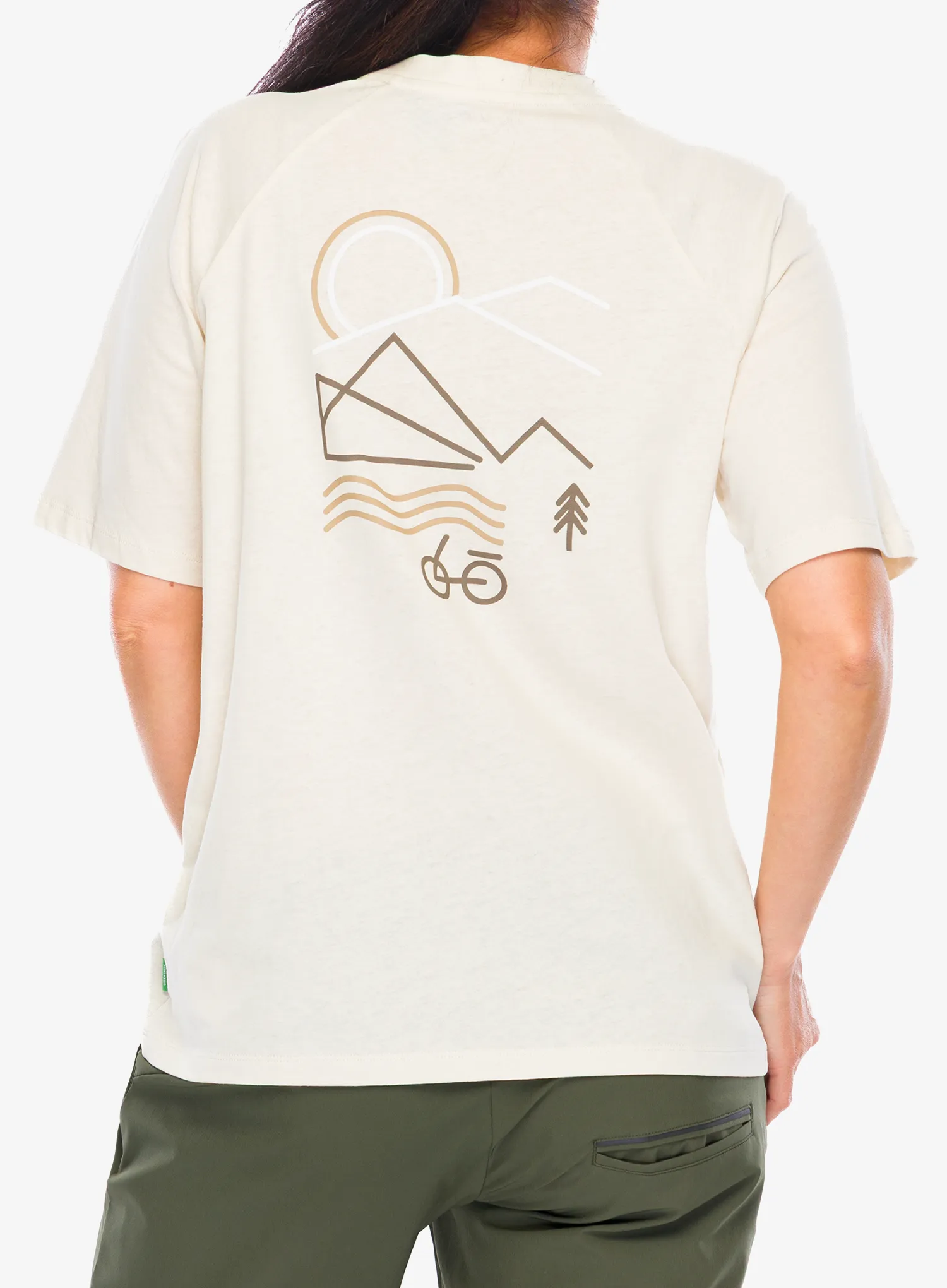 Дамска велосипедна тениска Vaude Cyclist Casual Shirt - ecru